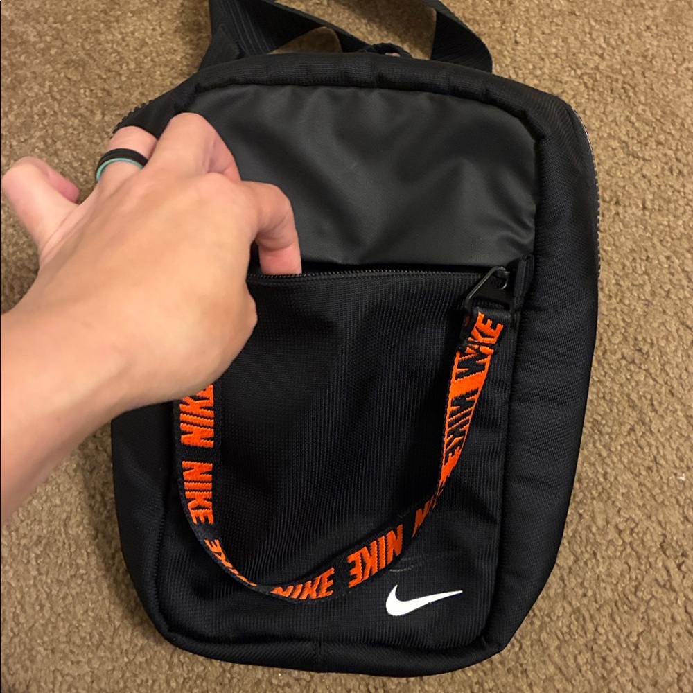 Nike Black and Orange Belt Bag - Picture 2 of 4